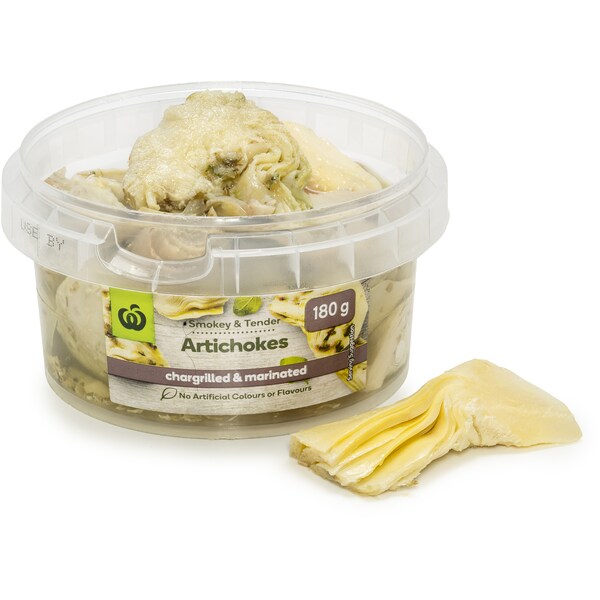 Woolworths Chargrilled Marinated Artichokes Prepacked 180g