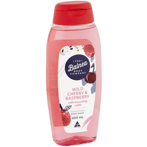 Balnea Wild Cherry and Raspberry Body Wash 500ml bunch