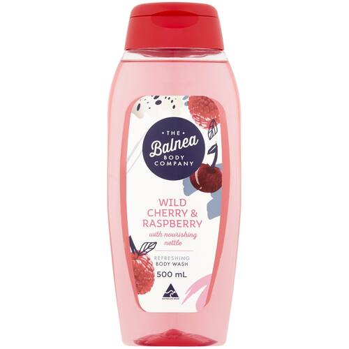 Balnea Wild Cherry and Raspberry Body Wash 500ml bunch
