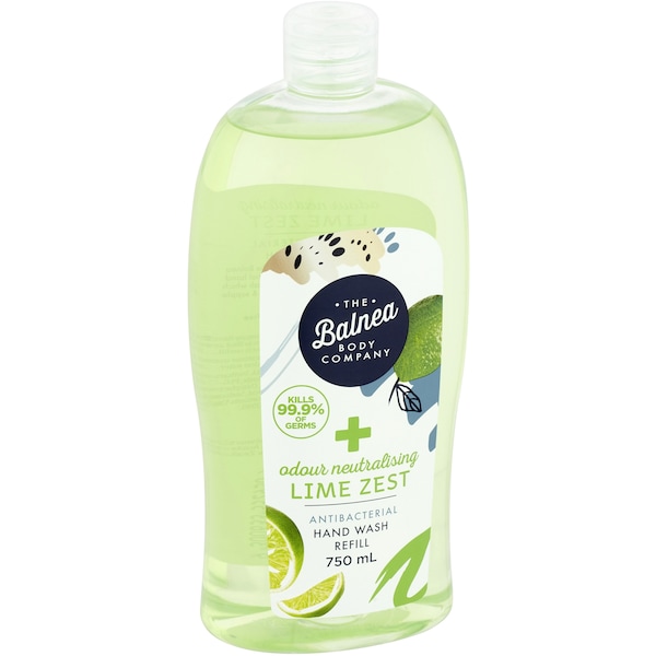 The Balnea Body Company Lime Antibacterial Hand Wash Refill 750mL