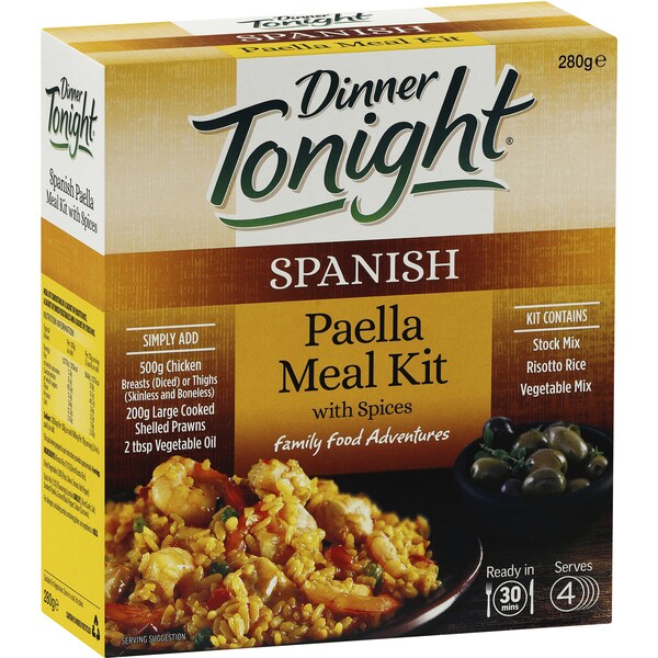 Dinner Tonight Meal Kit Spanish Paella 280g