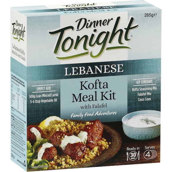 Dinner Tonight Meal Kit Lebanese Kofta 265g