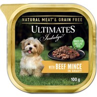 Ultimates Indulge Wet Dog Food Beef Mince In Gravy