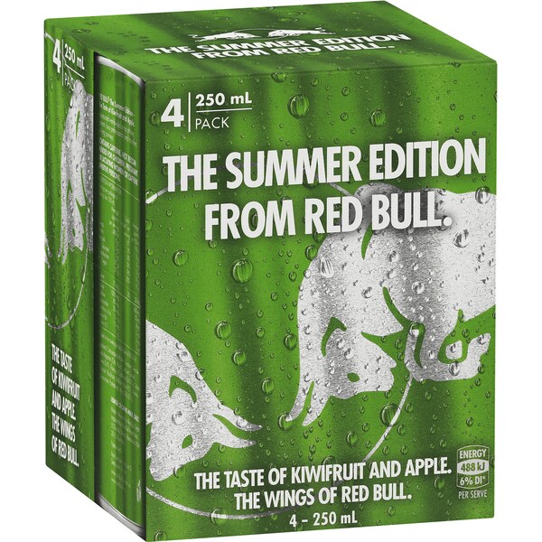 Red Bull Energy Drink The Summer Edition 250ml 4 Pack