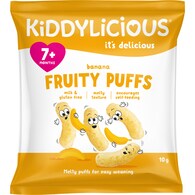 Kiddylicious Fruity Puffs Banana