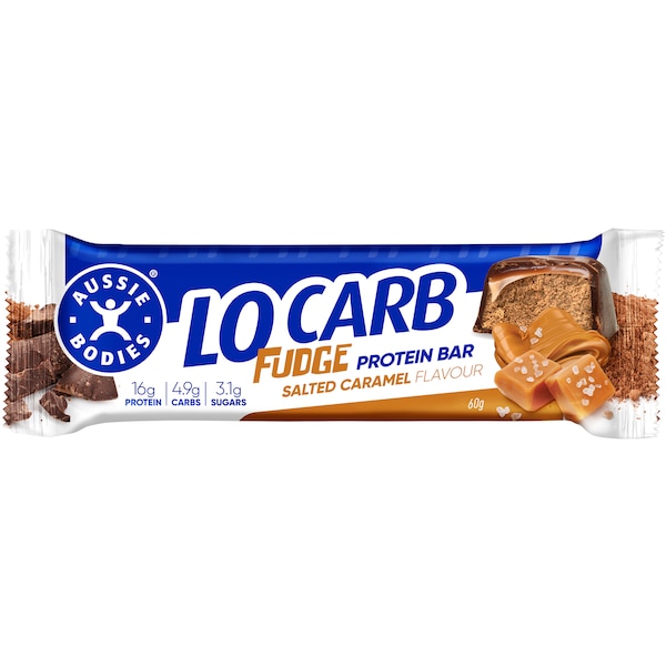 Aussie Bodies Protein Fx Lo Carb Bar Salted Caramel 60g