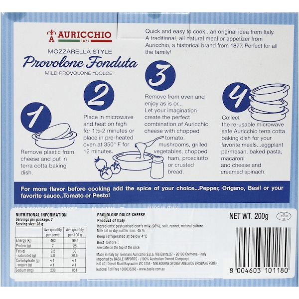 Auricchio PROVOLONE DOLCE GUSTA 200G