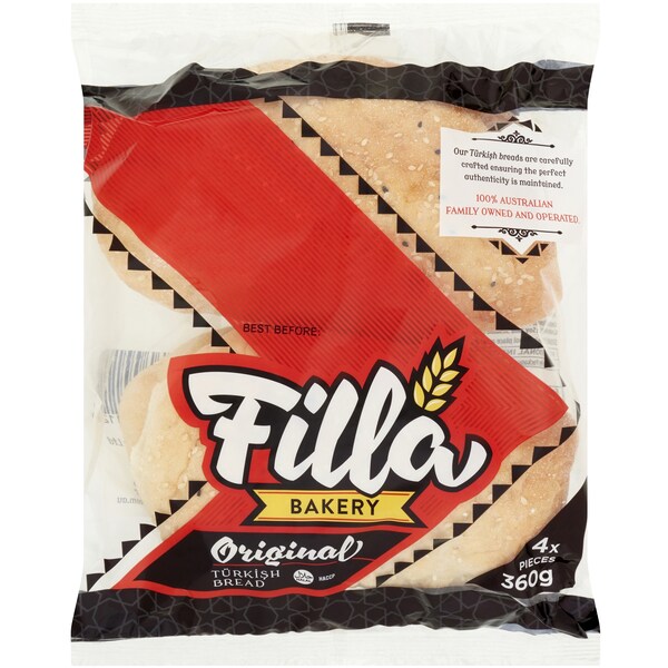 Filla Bakery Original Turkish Bread 4 Pack
