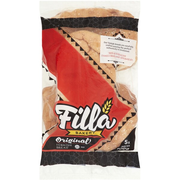 Filla Bakery Original Turkish Bread 5 Pce700g