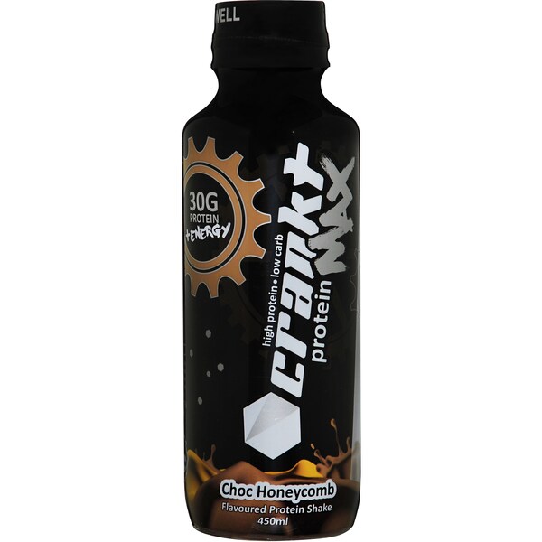 Crankt Max Protein Shake Choc Honeycomb 450ml