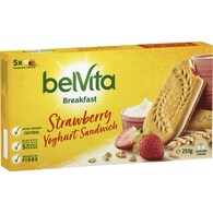Belvita Strawberry Yoghurt Sandwich Breakfast Biscuits
