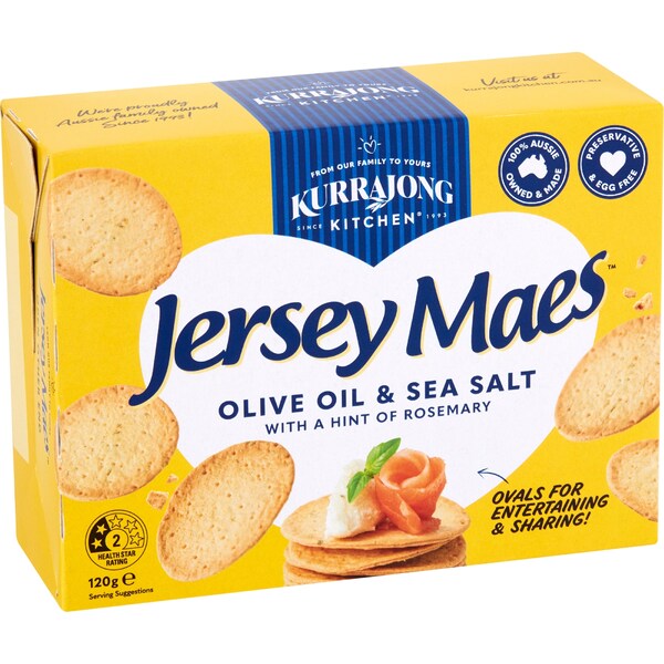 Kurrajong Kitchen Jersey Maes Olive Oil & Sea Salt 120g