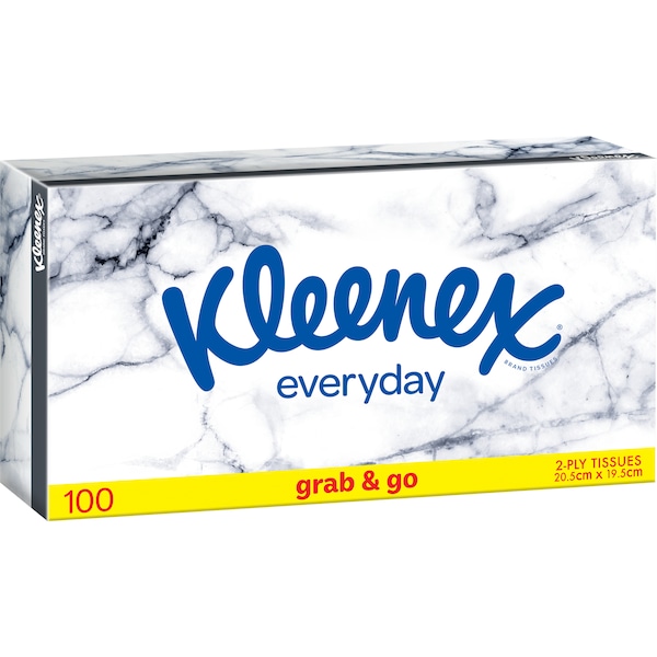 Kleenex Everyday 2 Ply Facial Tissues 100 pack