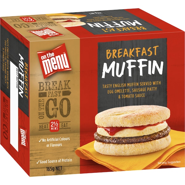 On The Menu Breakfast Muffin  165g
