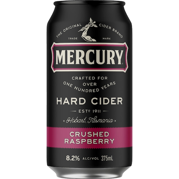 Mercury Hard Cider Crushed Raspberry Can 375ml