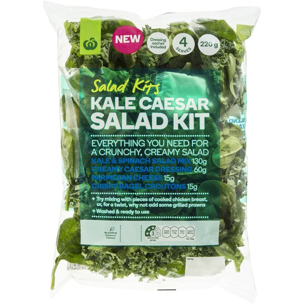 Woolworths Caesar Salad Kit Kale 220g