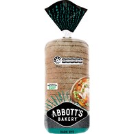 Abbott's Bakery Dark Rye Bread Sandwich Slice Loaf