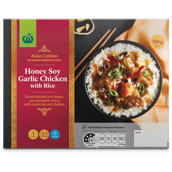 Woolworths Soy Garlic Chicken Chilled Meal 350g