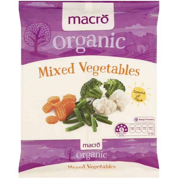 Macro Organic Mix Vegetables 500g