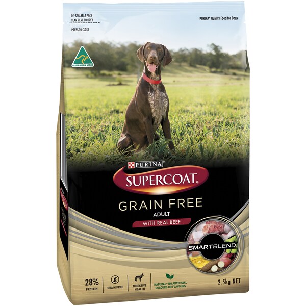 Supercoat Adult Dog Food Grain Free Beef 2.5kg