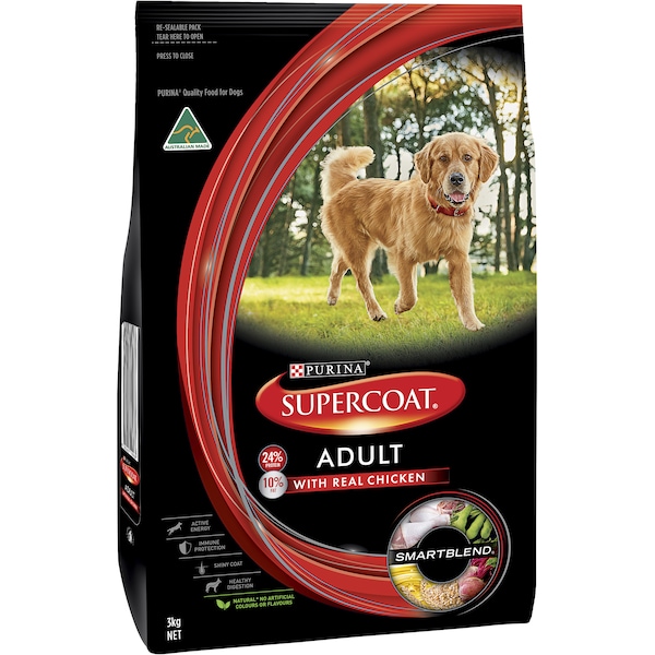 Supercoat Adult Chicken Dry Dog Food Chicken 3kg