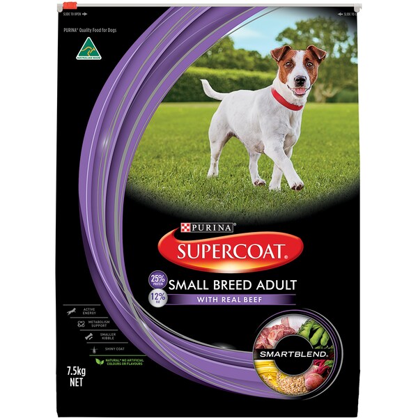 Supercoat Supercoat Adult Dog Food Small Breed Beef 7.5kg