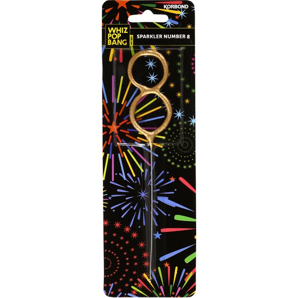 Korbond Number 8 Gold Or Silver Sparkler Each