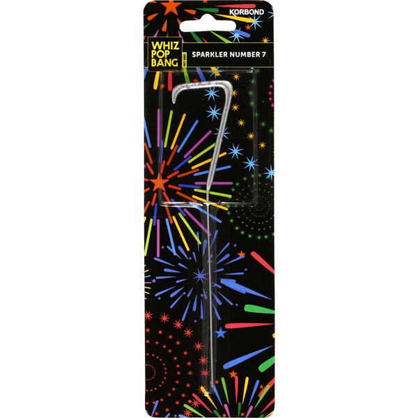 Korbond Whiz Pop Bang Number 7 Gold Or Silver Sparkler Each
