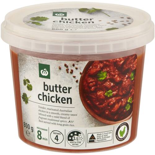 Woolworths Butter Chicken 800gRet bunch