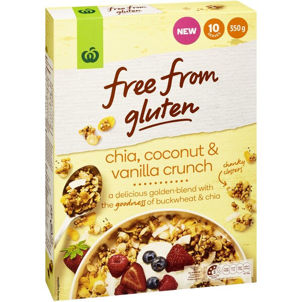 Free From Gluten Chia Coconut & Vanilla Crunch 350g