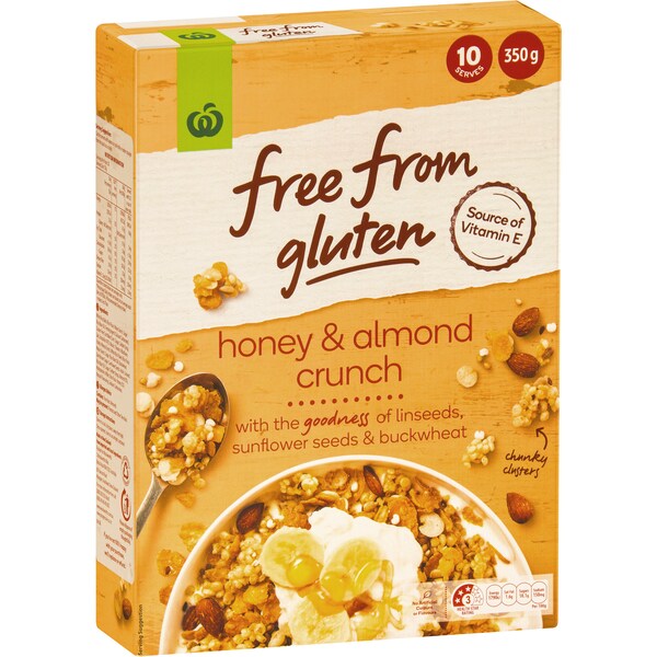 Free From Gluten Honey & Almond Crunch 350g
