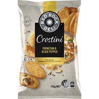 Red Rock Deli Crostini Parmesan & Black Pepper