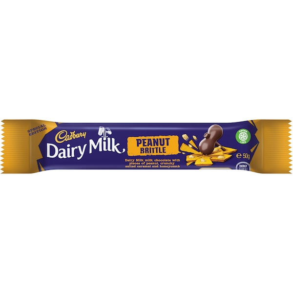 Cadbury Dairy Milk Peanut Brittle Chocolate Bar 50g