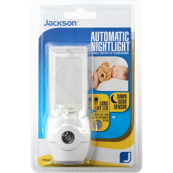 Jackson Automatic White Led Nightlight - Vertical Style Each