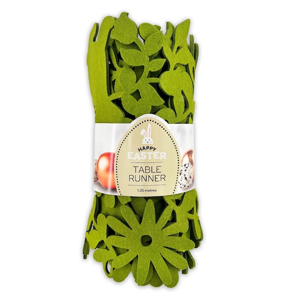 Easter Table Runner Green 1.35m each