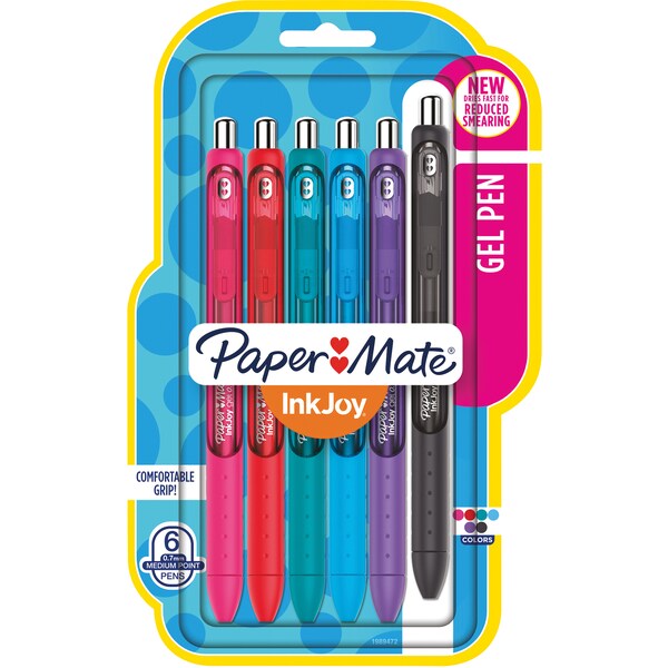 Paper Mate Inkjoy Gel 0.7 Fashion Assorted 6 Pack