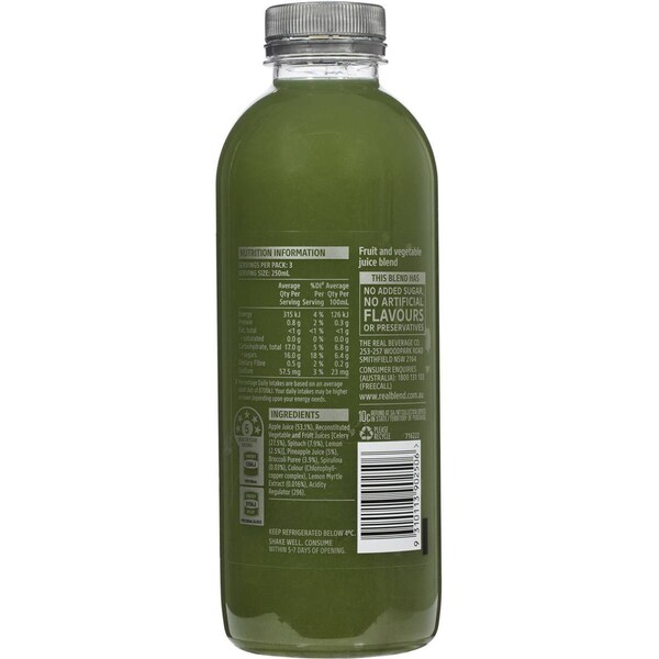 Real Apple, Celery, Spinach  & Broccoli 750ml