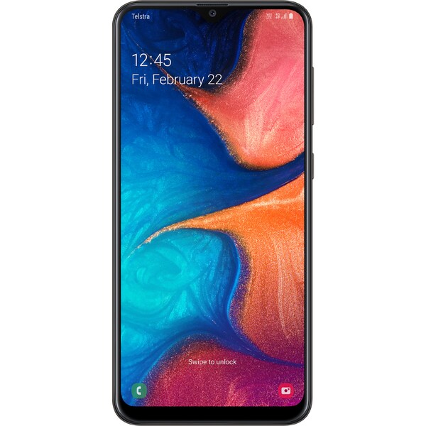 Telstra Samsung Galaxy a20 Black Each
