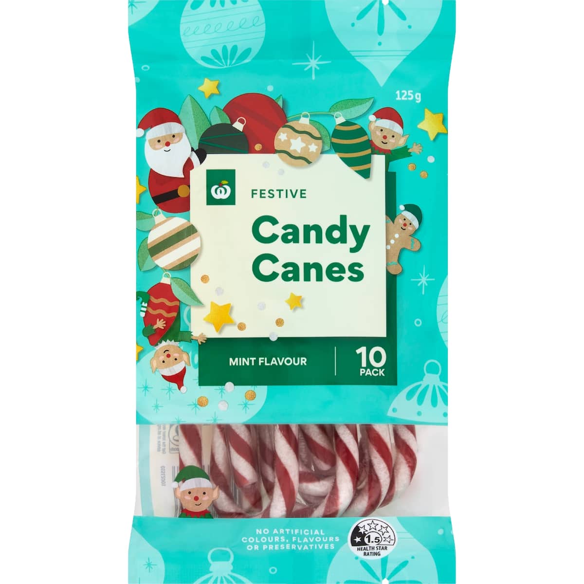 Woolworths Candy Cane Mint 10 Pack bunch