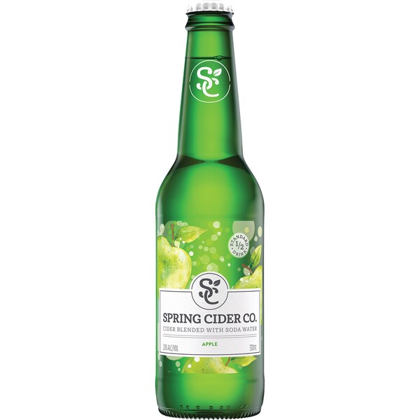 Spring Cider Co. Apple Cider Blended With Soda Bottle 330ml