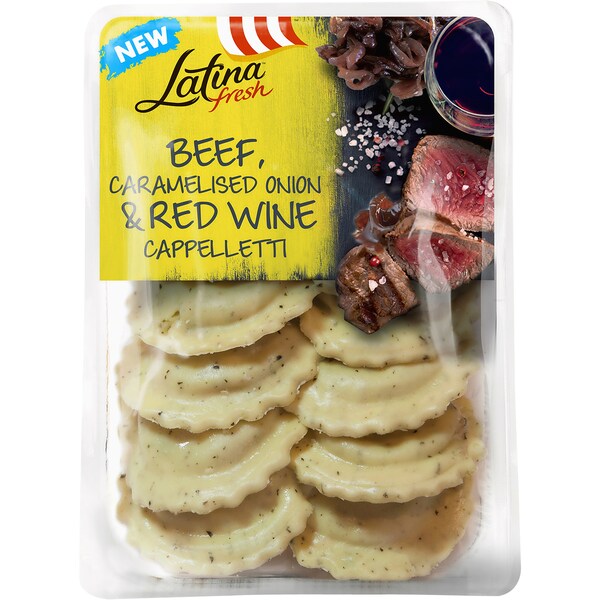 Latina Fresh Beef Onion & Red Wine Cappelletti 280g
