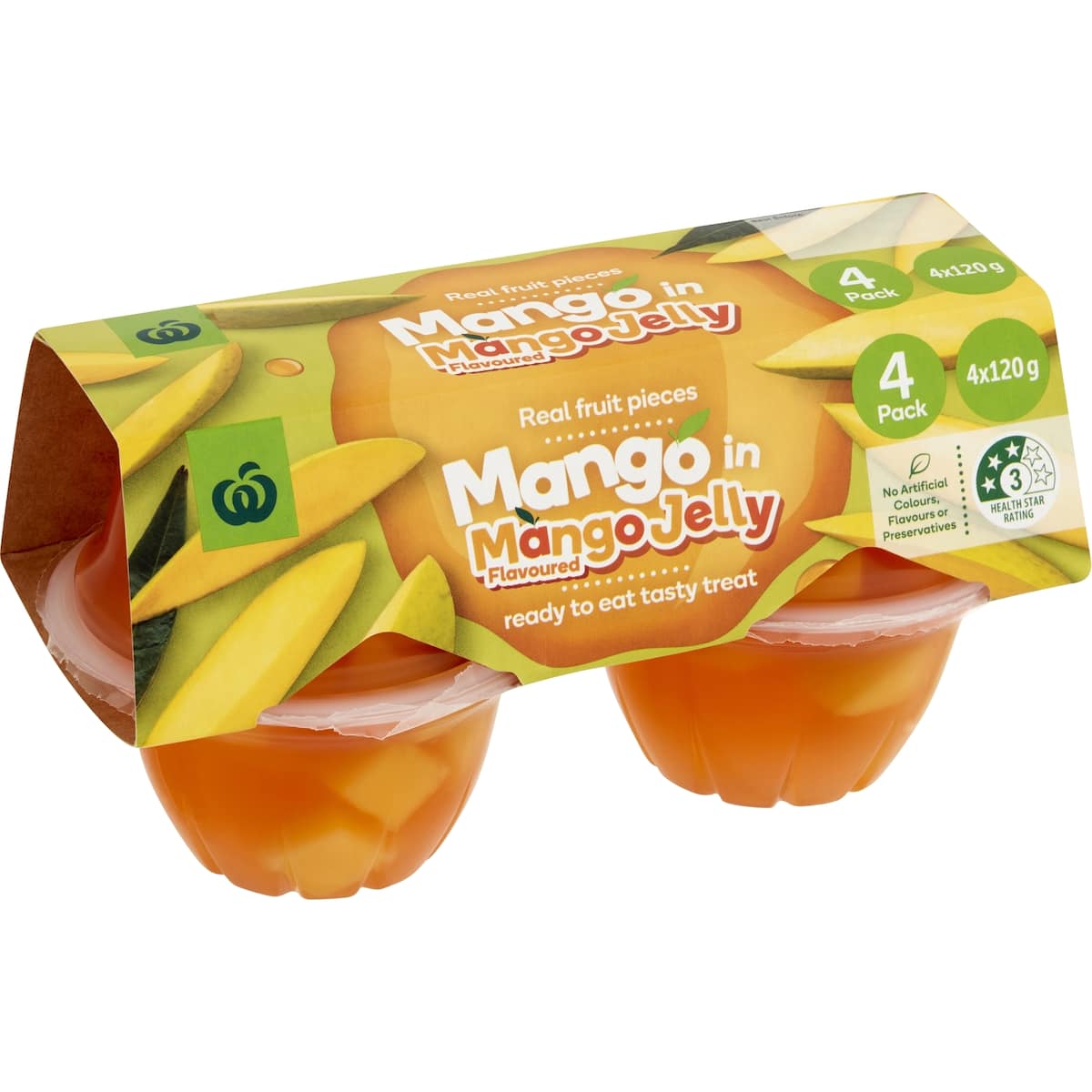 Woolworths Mango In Mango Jelly 480g 4pk bunch