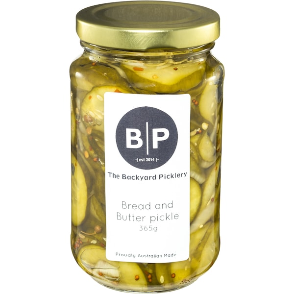 The Backyard Picklery Bread & Butter Pickle 365g