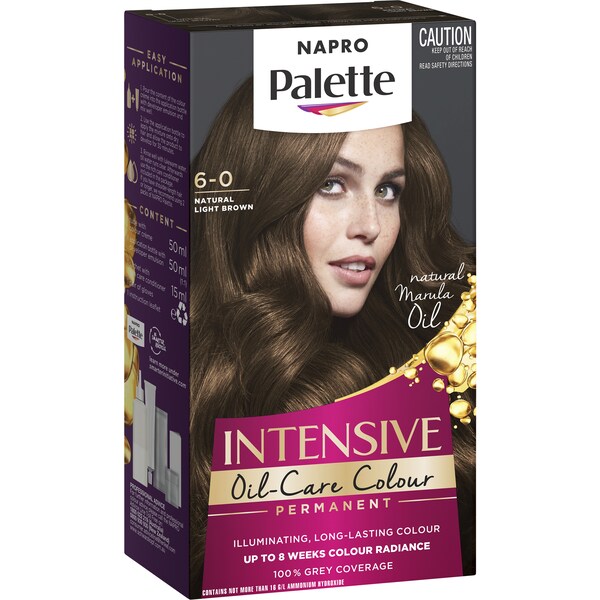 Napro Palette Brown Hair Dye 6.0 Natural Light Brown Hair Colour each