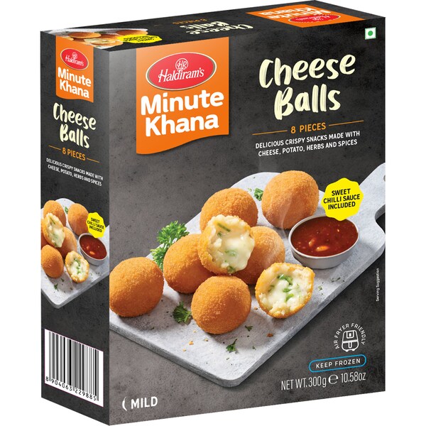 Haldiram's Minute Khana 8 Cheese Balls 300g