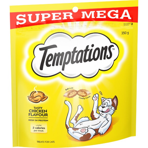 Temptations Treats For Cats Tasty Chicken Flavour 350g