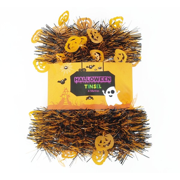 Halloween Tinsel 4m  Each