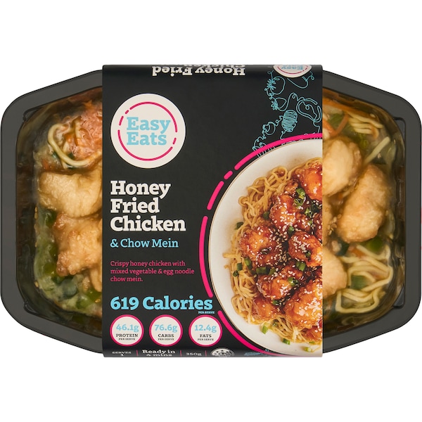 Easy Eats Honey Fried Chicken & Chow Mein Ready Meal 350g