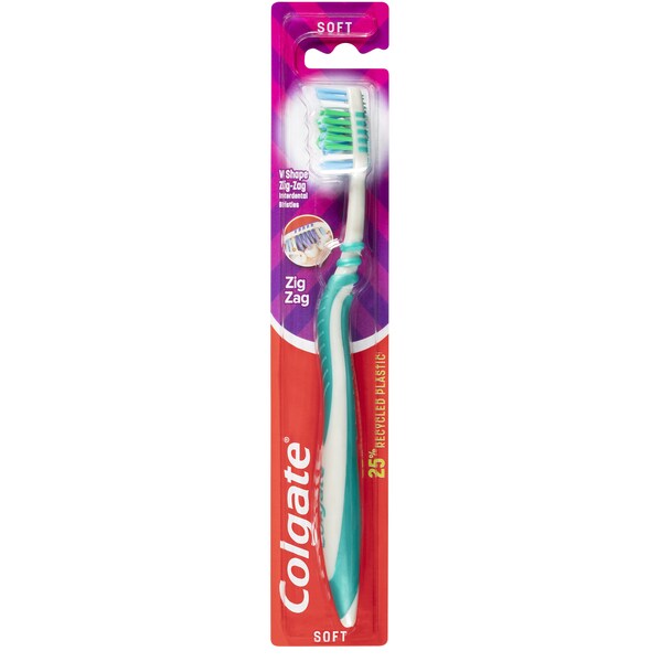 Colgate Zig Zag Deep Interdental Clean Toothbrush Soft Adult 1 pack