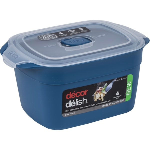 Decor Delish Large Container Oblong 1.9l